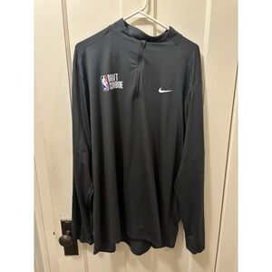 Nike Basketball NBA Draft Combine Grey Quarter Zip Pullover - Size XXXL